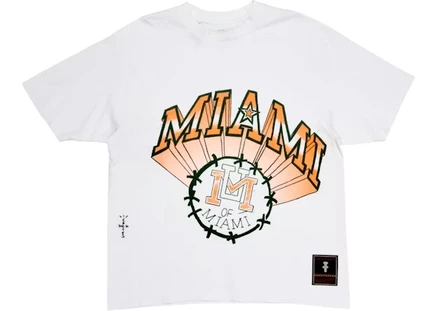 Унисекс футболка Travis Scott x Mitchell & Ness, белая