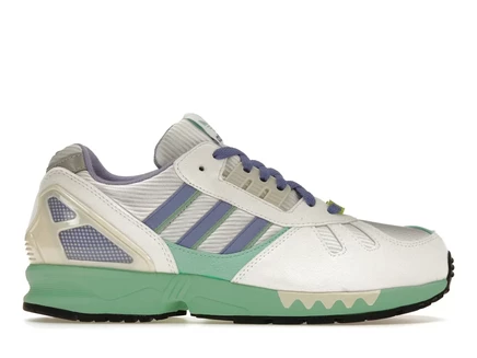 Мужские кроссовки adidas ZX 7000 Torsion, белые с лиловыми акцентами