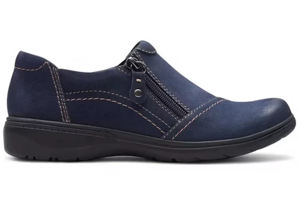 Clarks Carleigh Ray Navy Nubuck (Women's) navy nubuck