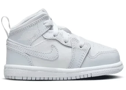 Детские кроссовки jordan 1 mid, кобальт/серый/белый