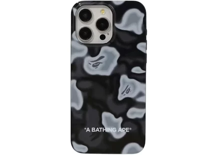Мужской чехол Bape Liquid Camo для iPhone 15 Pro Max, черный