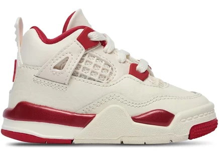 Детские кроссовки Jordan 4 Retro Valentine's Day, красные
