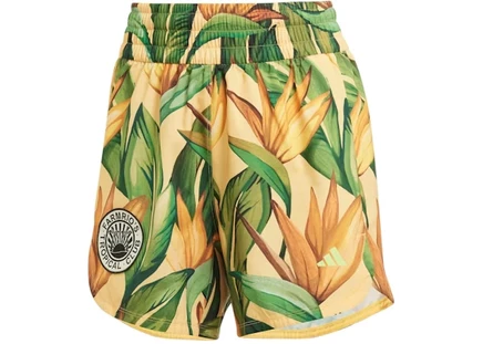 Женские шорты Adidas Farm Rio Pacer, зелено-золотистые