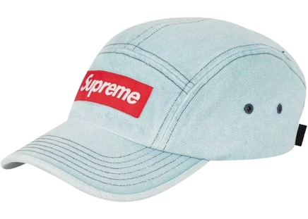 Унисекс кепка Supreme Denim Camp, синяя