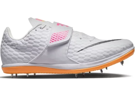 Кроссовки Nike High Jump Elite, белые/розово-оранжевые