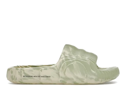 Мужские шлепанцы Adidas Adilette 22, салатово-песочные