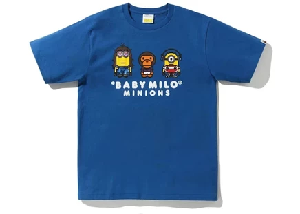 Детская футболка Bape x Minions 02, синяя