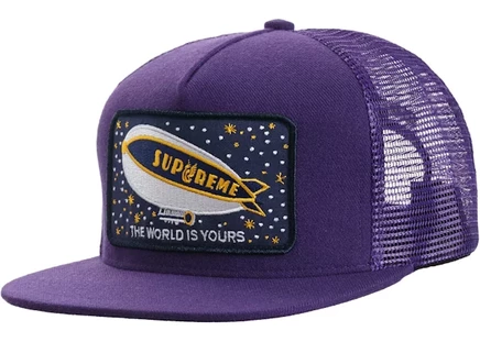 Унисекс кепка Supreme Blimp 5-панельная с сеткой, фиолетовая