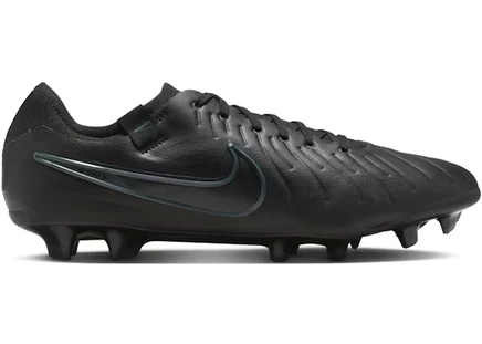 Мужские бутсы Nike Tiempo Legend 10 Pro FG, черные/темно-зеленые