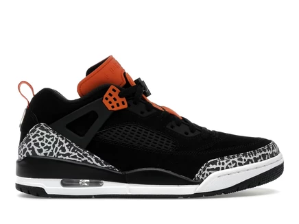 Мужские кроссовки Jordan Spizike Low, черные с сафари-принтом