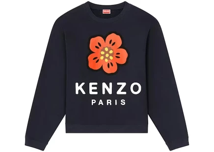 Мужской свитшот kenzo x nigo boke flower, темно-синий