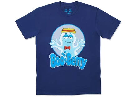Мужская футболка KAWS x Monsters Boo Berry, синяя