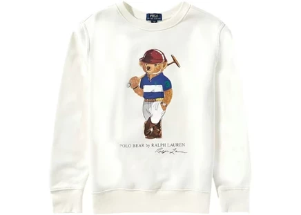 Детское худи Polo Ralph Lauren Polo Bear, Deckwash White