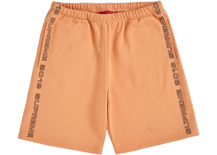 Шорты Supreme Topline, бледно‑оранжевые