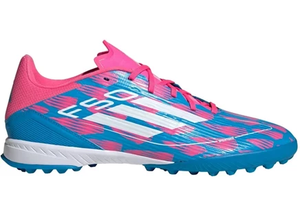Мужские бутсы adidas F50 League Turf, голубо-бело-розовые