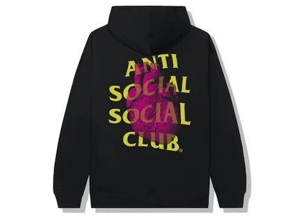 Мужское худи Anti Social Social Club Pulse Check, черное