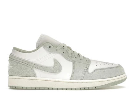 Мужские кроссовки Jordan 1 Low SE Seafoam, бело-мятные