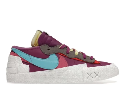 Мужские кроссовки Nike Blazer Low sacai KAWS, фиолетовые