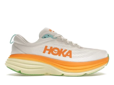 Мужские кроссовки Hoka One One Bondi 8, бело-желтые