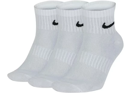 Унисекс укороченные носки Nike Everyday с амортизацией, белые