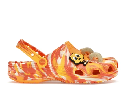 Унисекс сабо Crocs Classic Honey Nut Cheerios, оранжево-белые