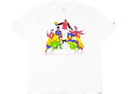 Nike LeBron James Heat Wave T-shirt White white