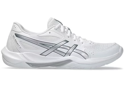 Женские кроссовки asics gel-rocket 12, белые/серебристые