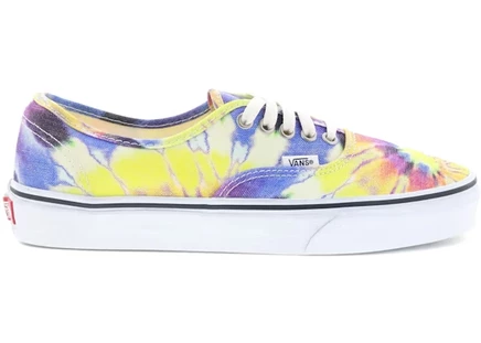 Мужские кеды Vans Authentic, тай-дай/белые