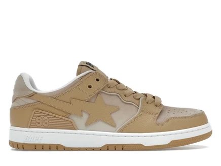 Мужские кроссовки Bape Sk8 Sta #4, бежевые