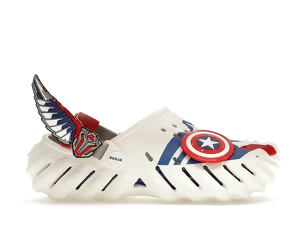 Мужские сабо Crocs Echo Sam Wilson, бело-сине-красные