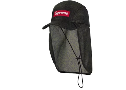 Унисекс кепка supreme sunshield camp, леопардовая