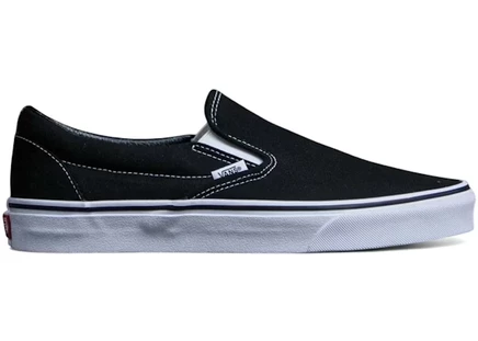 Мужские слипоны vans classic slip-on, черно-белые
