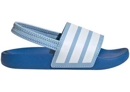 Детские шлепанцы Adidas Adilette Estrap, голубые/белые