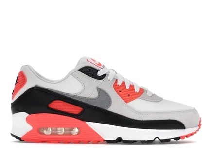 Nike Air Max 90 Infrared 3M (2026) white/cement grey/infrared/black