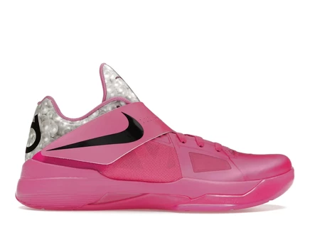 Мужские кроссовки Nike KD 4 Aunt Pearl (2024), розовые/черные/серебристые
