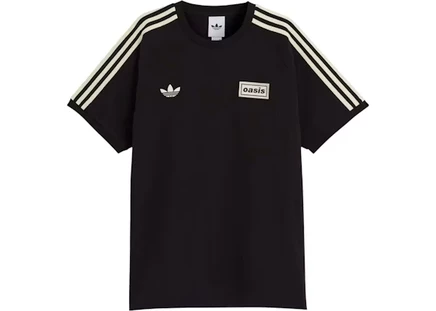 Мужская футболка Adidas x Oasis Tour 3-Stripes, черная