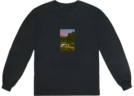 Мужской лонгслив Travis Scott JACKBOYS Photo L/S, черный