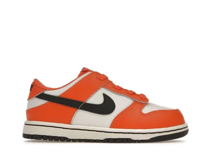 Детские кроссовки Nike Dunk Low Halloween (2022) (TD), оранжево-бело-черные