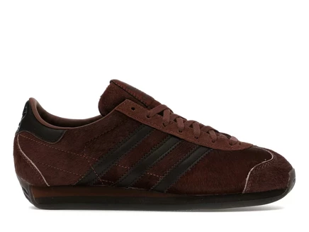 Мужские кроссовки Adidas Country Japan, коричневые pony hair
