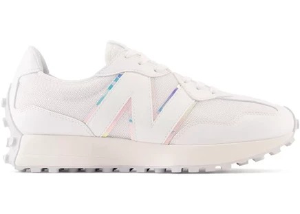 New Balance 327 White Grey Iridescent white/quartz grey