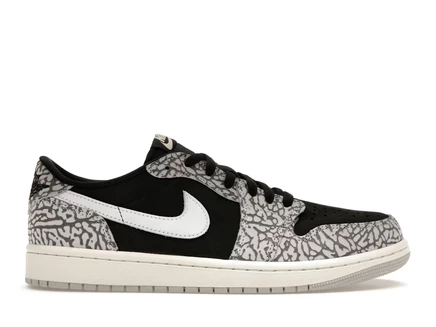 Мужские кроссовки Jordan 1 Retro Low OG, черно-серые