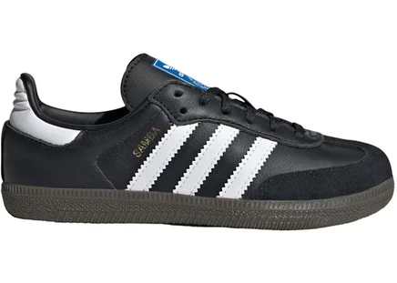 Детские кроссовки Adidas Samba OG, черно-белые/gum