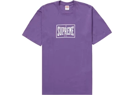 Футболка Supreme Warm Up, фиолетовая