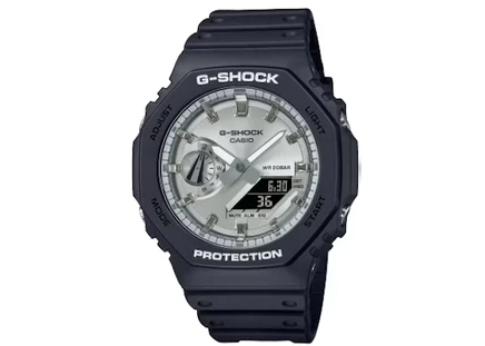 Мужские часы Casio GA-2100SB-1A, 49 мм, карбон/смола, серебристый