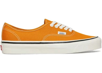 Кеды Vans Authentic 33 DX, золотисто-оранжевые с белым