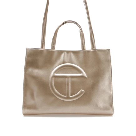Унисекс сумка-шоппер Telfar Shopping Bag Medium, золотистая