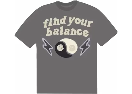 Мужская футболка Broken Planet Find Your Balance, пепельно-серая