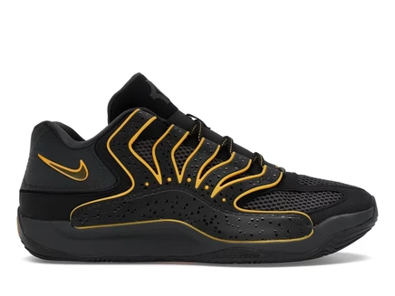 Мужские баскетбольные кроссовки Nike KD 18 Rain City, черно-золотые