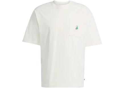 Футболка Adidas Dog Patch Pocket с принтом, молочная