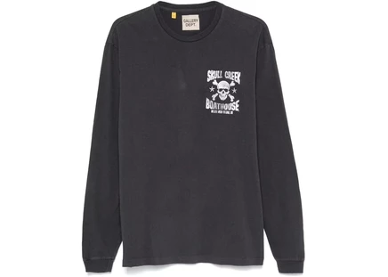 Футболка с длинным рукавом Gallery Dept Skull Creek, винтажно‑черная